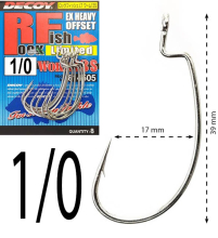 Крючки Decoy оффсетные Worm 13S Rock Fish Limited size 1/0